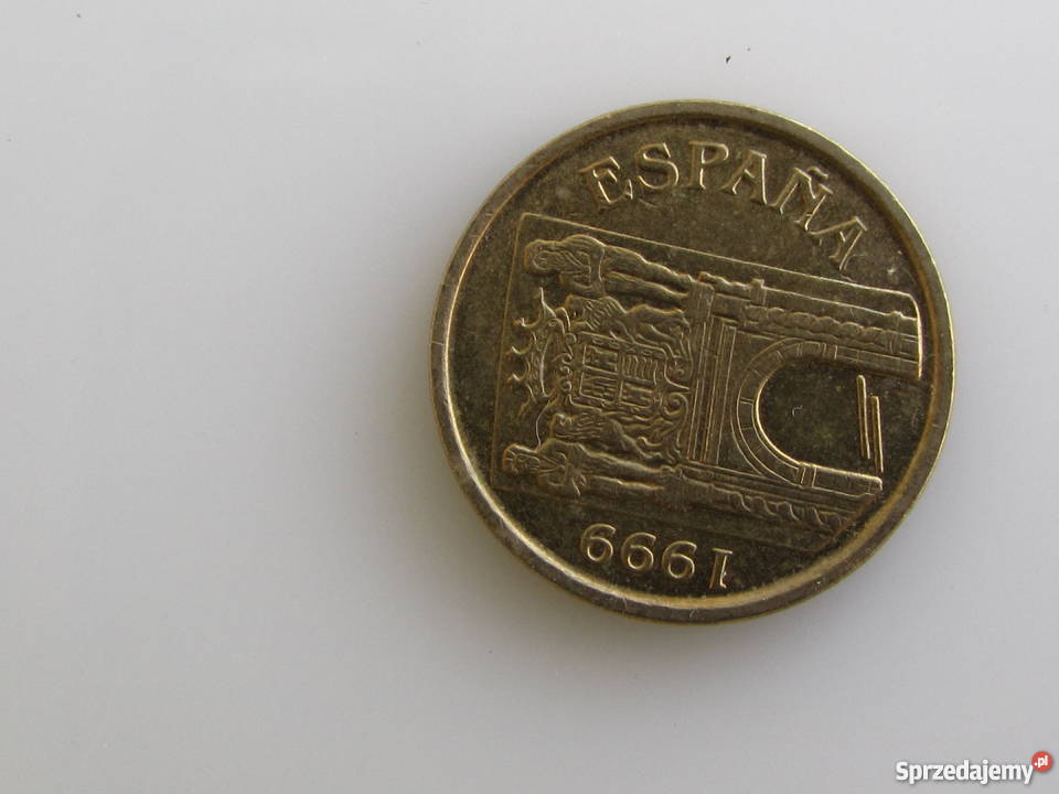 Moneta 5 Ptas Peset 1999 Hiszpania warmińsko-mazurskie Olecko sprzedam