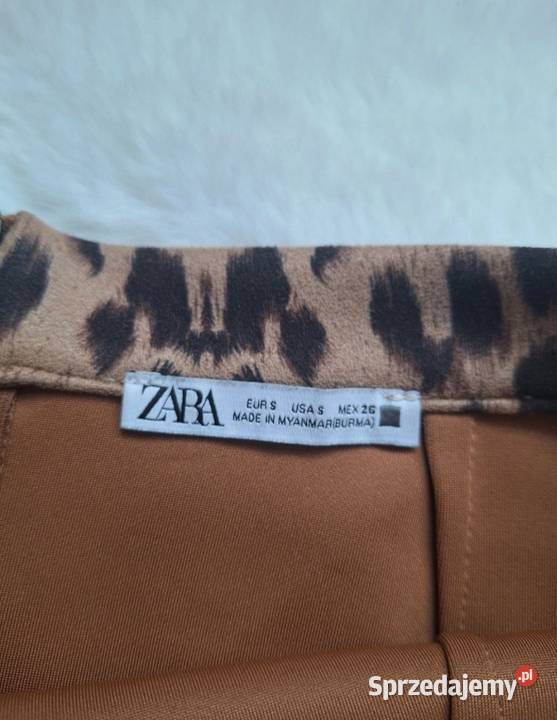 Mini spódniczka rozkloszowana panterka Zara 36 Panterka