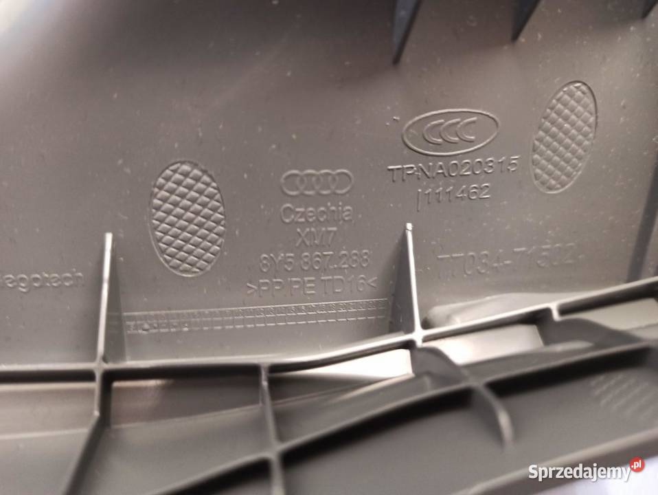 AUDI A3 8Y OSŁONA SŁUPKA PRAWA C SEDAN 8Y5867288 Podszybia