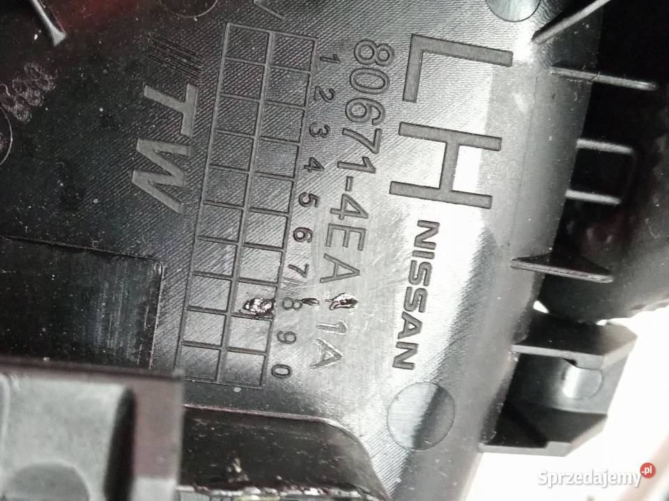 KLAMKA WEWNĘTRZNA PRAWA LEWA PRZÓD TYŁ KOMPLET