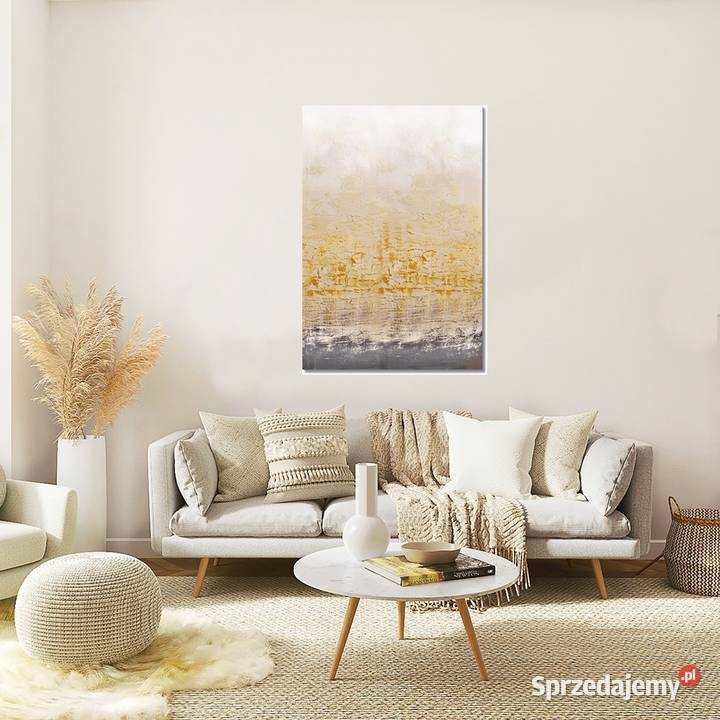 Golden Bay 2 abstrakcja nowoczesny obraz ręcznie Obrazki i obrazy Malbork sprzedam