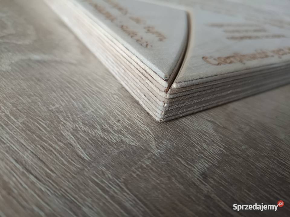 Drewniana dekoracja w kształcie serca pomorskie sprzedam