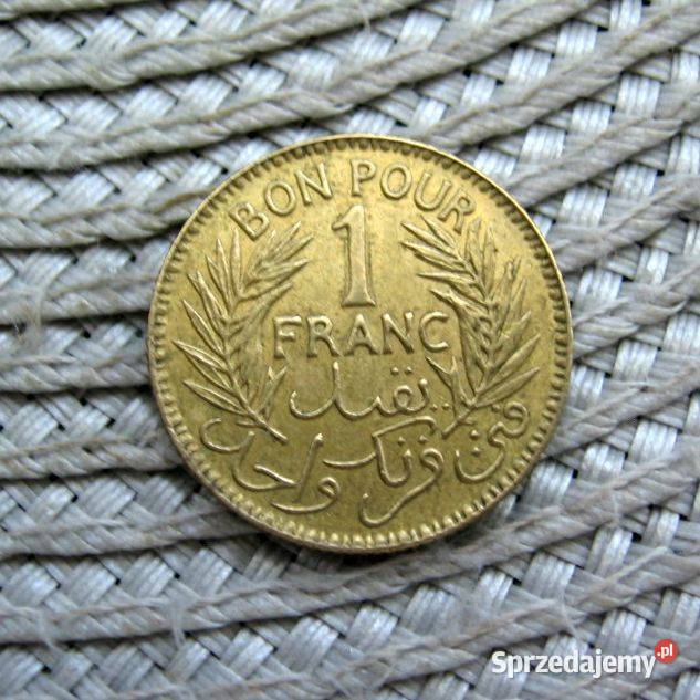 Tunezja Francuska 1 Frank 1941r