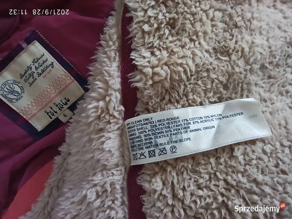 Purpurowa kamizelka puchowa z odpinanym kapturem lubelskie Radzyń Podlaski