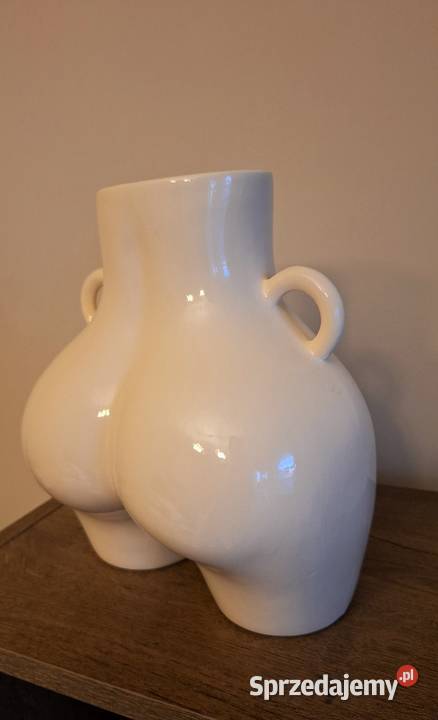 Piękna waza dekoracyjna ręcznie wykonana czarny