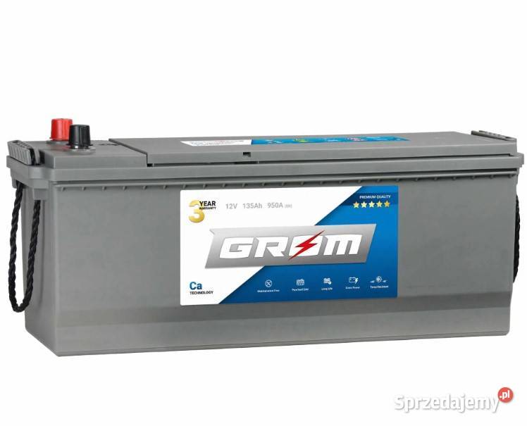Akumulator GROM Premium 135Ah 950A ze stopką dolnośląskie Wałbrzych