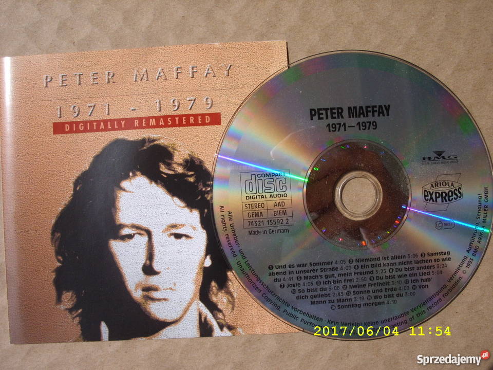 CD rock PETER MAFFAY 3 plyty CD dolnośląskie Wołów
