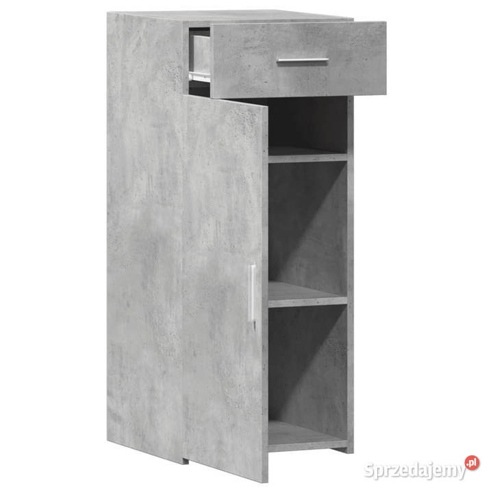 Szafka szarość betonu 40x425x93 materiał mazowieckie