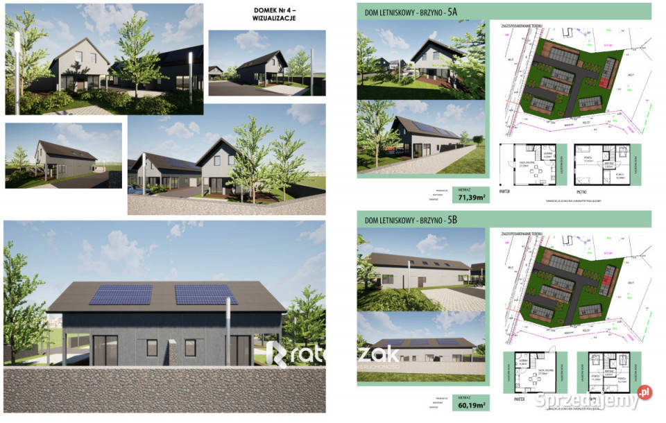 Działka Brzyno 3050m2 60m