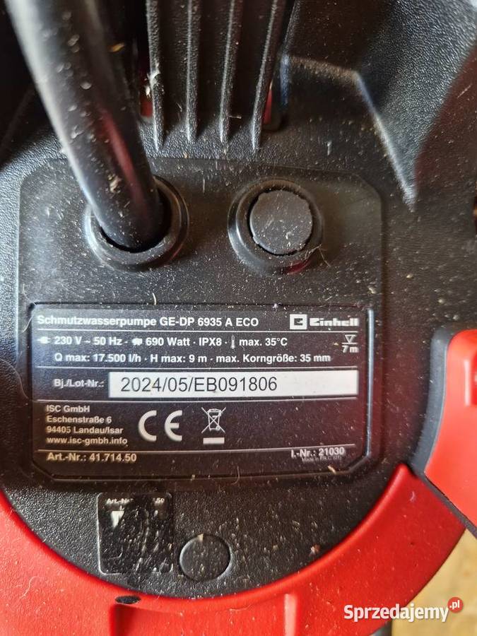 EINHELL GEDP 6935 A ECO 4171450 pompa zatapialna Głogowa