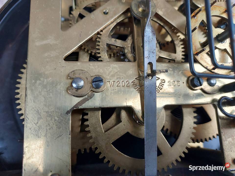 124 Zestaw mechanizm starego zegara ściennego Tczew sprzedam