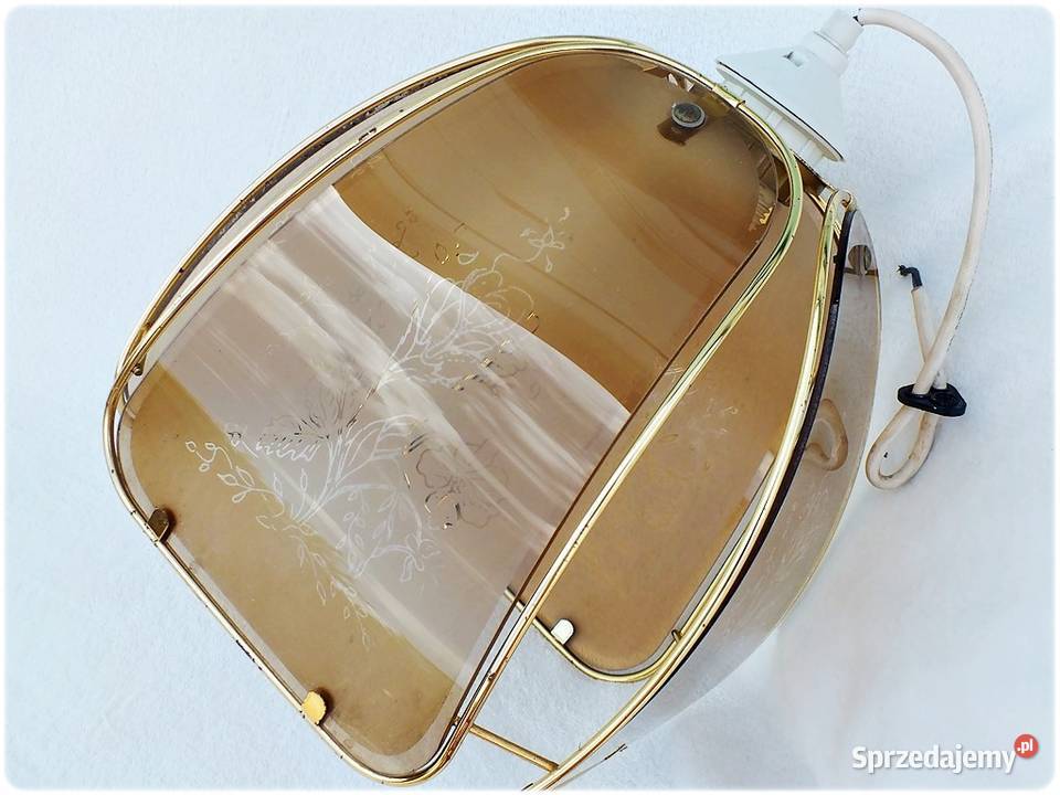 Lampa wisząca szklane witraże z lat 8090tych Żary sprzedam