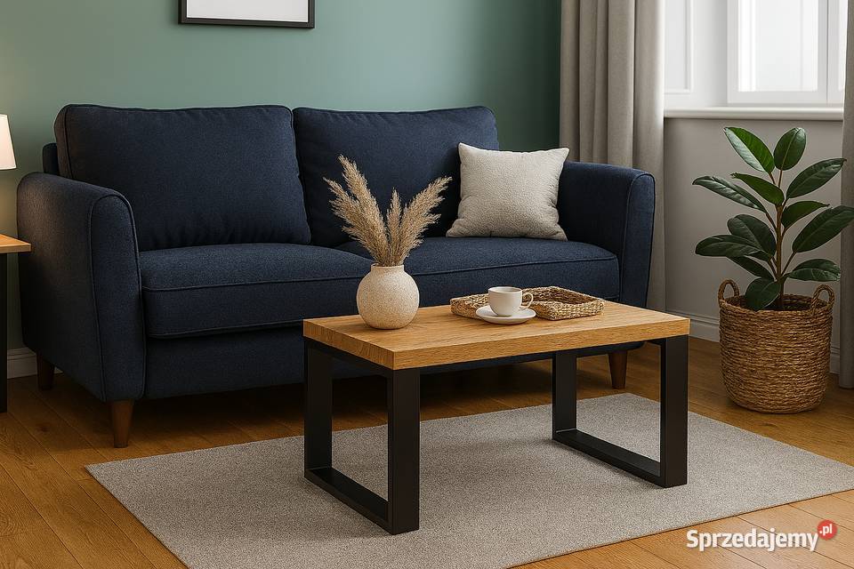 Stolik Kawowy Dębowy LOFT Ława 100 Lite Drewno Warszawa