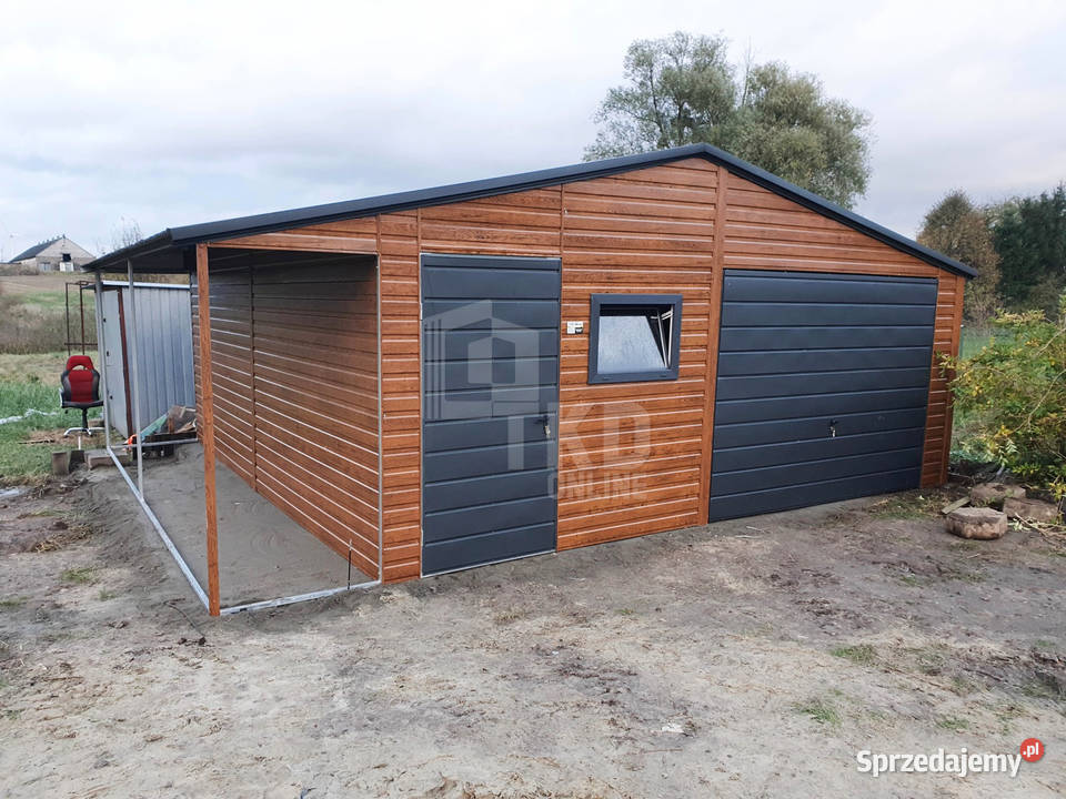 Garaż Blaszany 6x5 wiata Brama drzwi okno TKD96 30m2 sprzedam
