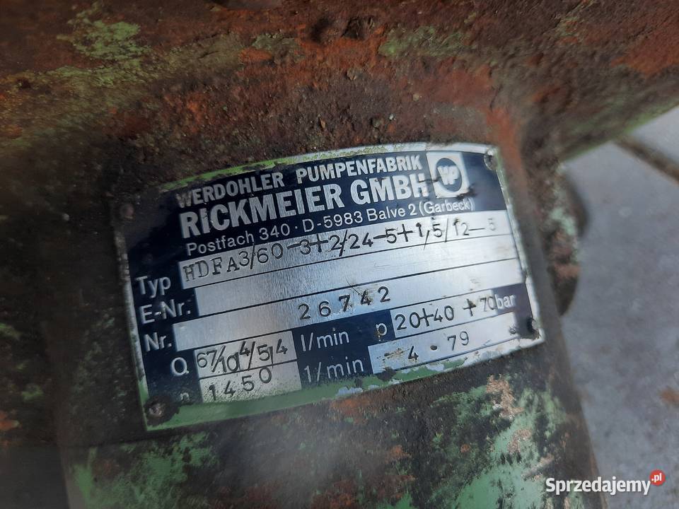 Pompa HDFA 360 Richmeier Myślenice