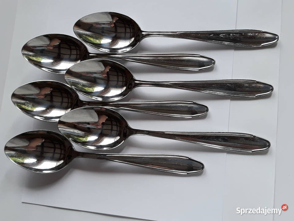Łyżki obiadowe BAKELIT Gerlach sztućce PRL Sztućce