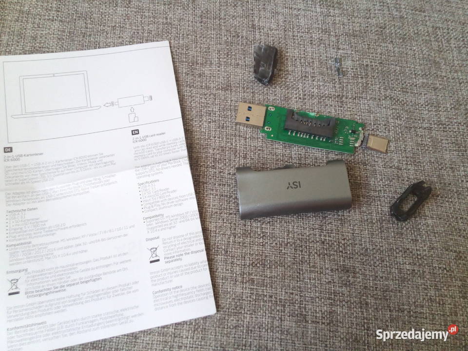 Czytnik kart SD Adapter USB firmy ISY USZKODZONY Częstochowa