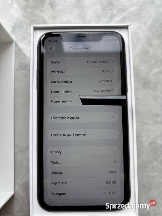 iPhone 11 128 GB czarny nowosci 1 wł zadbany Legionowo