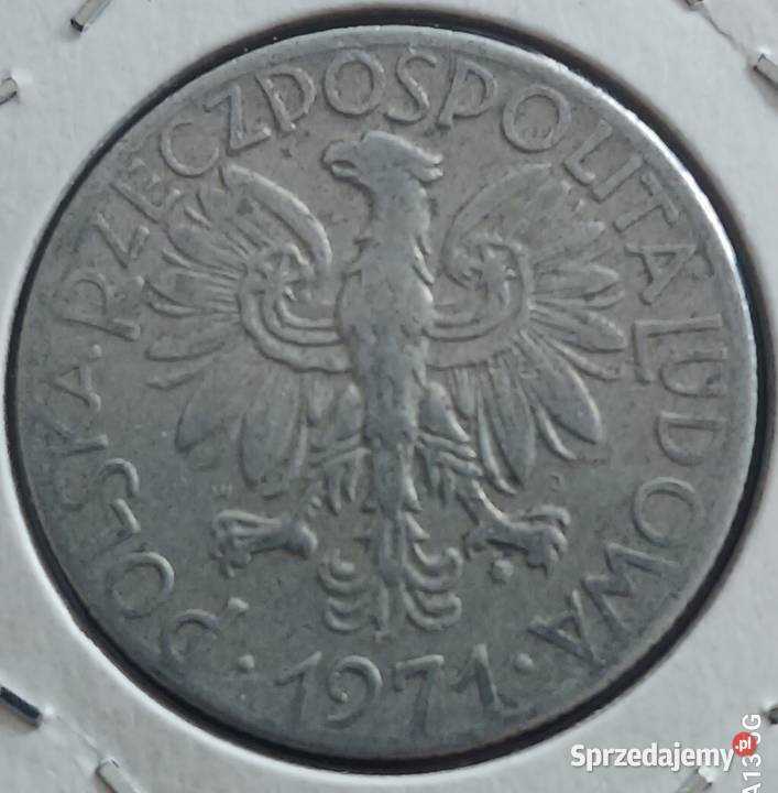 5 Złotych Rybak 1971 r 1 najniższy nakład Konin sprzedam