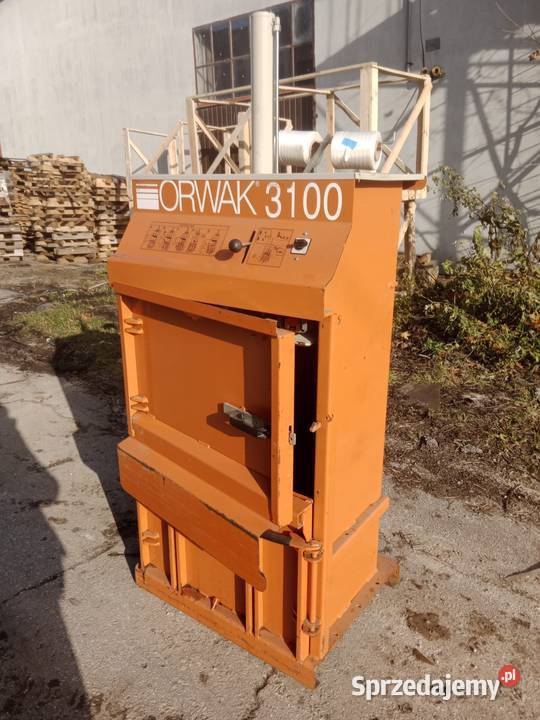 Belownica prasa zgniatarka do foli kartonu Drzewica