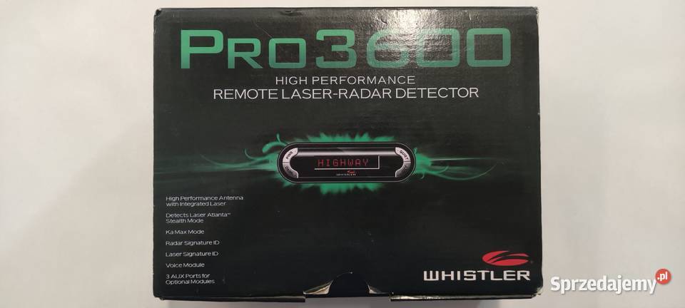 Antyradar Whistler PRO 3600 podkarpackie sprzedam
