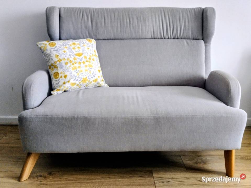 Sofa 2osobowa 120 jasnoszara Wajnert Wing 102cm Białystok sprzedam