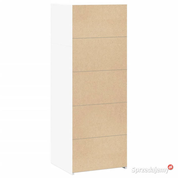Wysoka szafka biała 45x41x124 materiał mazowieckie
