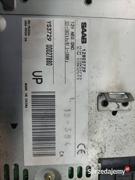 RADIO 12803729 Saab 93 II 20022014