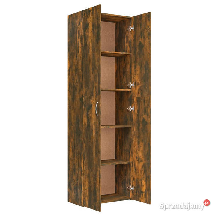 Szafa biurowa przydymiony dąb 60x32x190 WM815279 Szafy i garderoby Warszawa