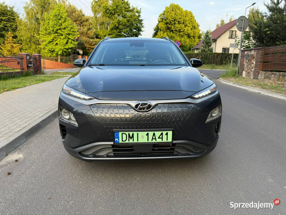 Hyundai Kona 100 elektryk Bogate wyposażenie przyciemniane szyby Syców