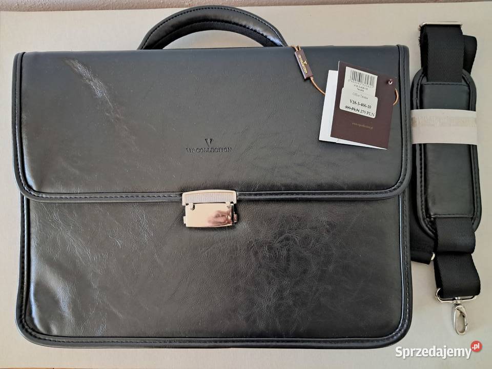 Męska skórzana office teczka VIP COLLECTION Warszawa