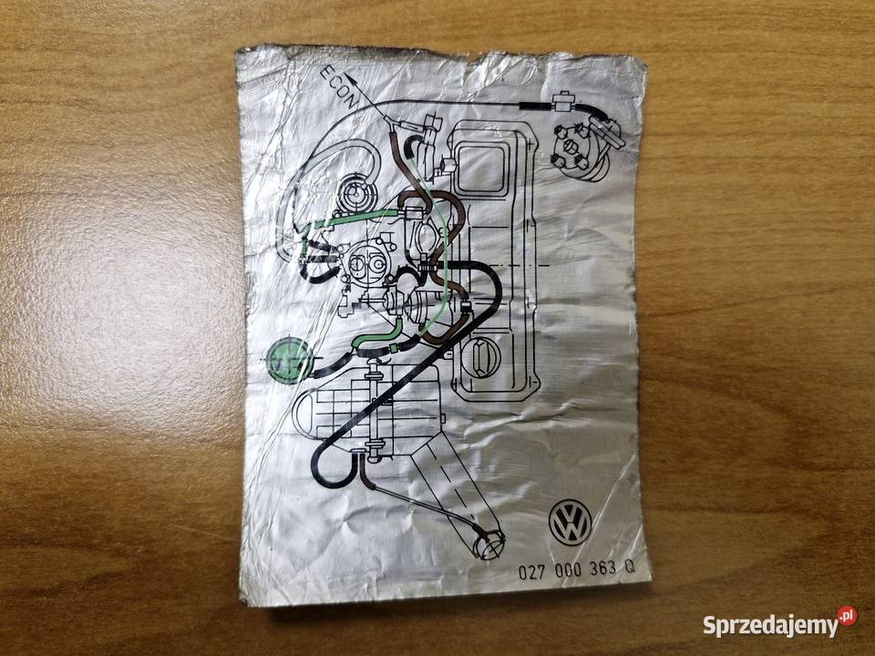 Naklejka schemat podciśnień Volkswagen Golf