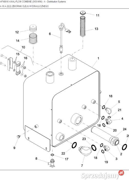 Katalog części Kombajn CASE Axial Flow x 8010 Gdańsk