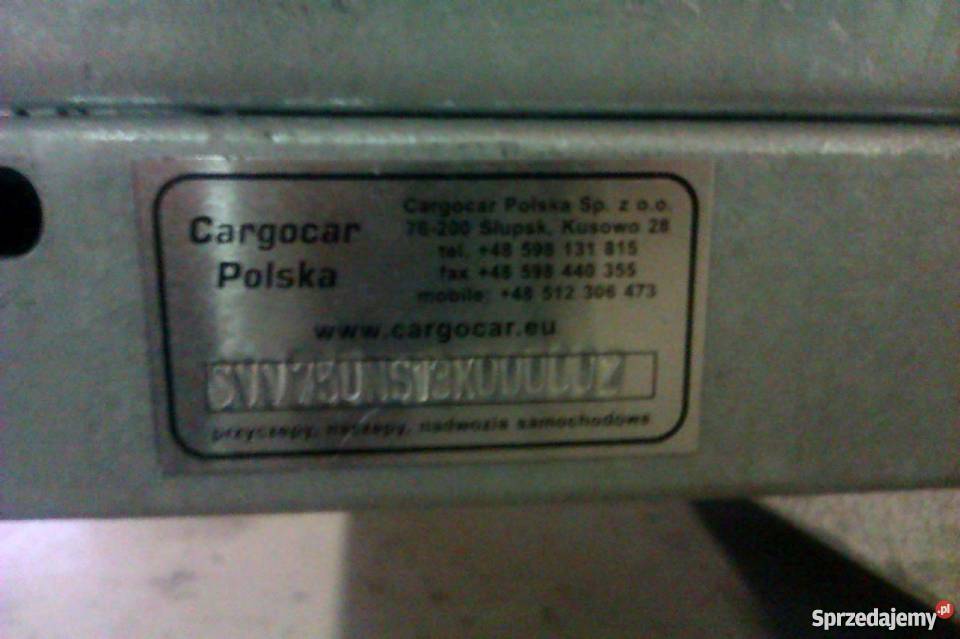 przyczepa lekka z plandeką PJ 75 Cargocar pomorskie Kusowo