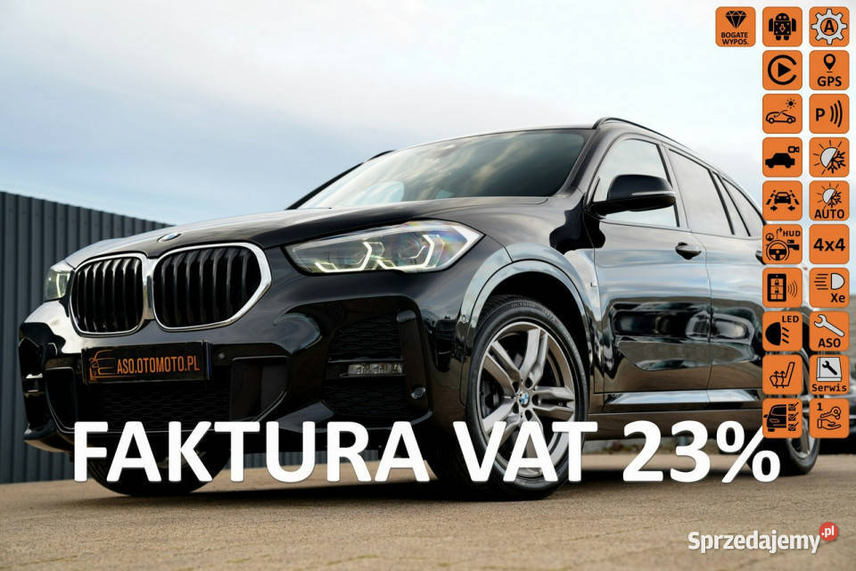 BMW X1 FUL LED 4x4 EL.KLAPA head up kamera SKÓRA grzane fotele M pakiet ha…