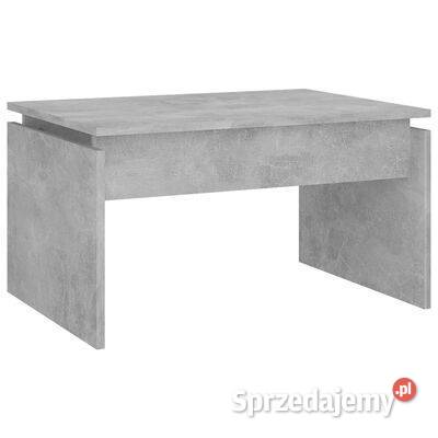 vidaXL Stolik kawowy szarość betonu 68x50x38