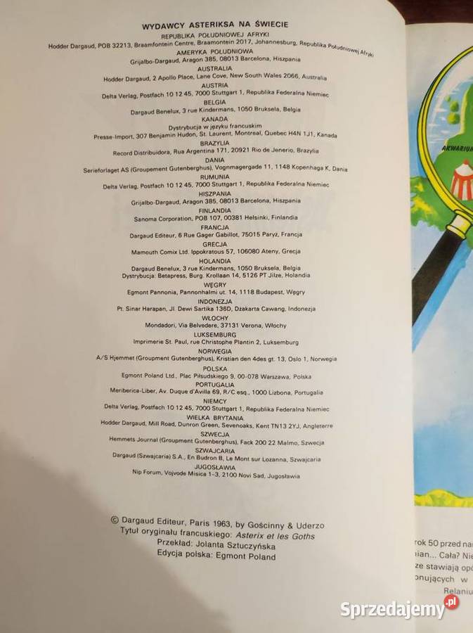 komiks Asterix Asteriks i Goci 1992 Rok wydania 1992 Książki dla dzieci Kielce