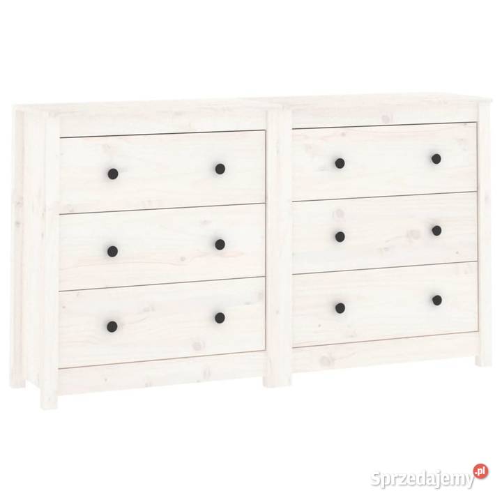 Komoda biała 140x35x80 drewno sosnowe3114080 Warszawa