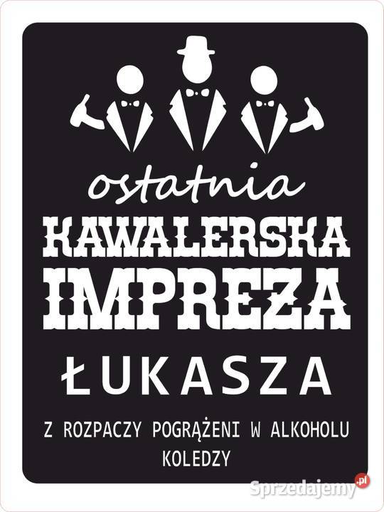 Naklejka wieczór kawalerski personalizowana Kamionna sprzedam