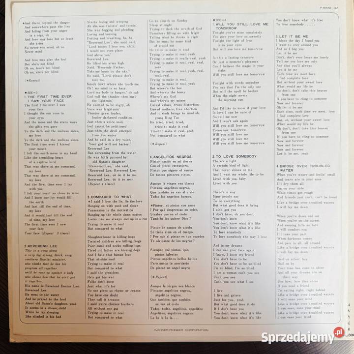 Roberta Flack Roberta Flack NMEX Japan Obi 2 LP 1 płyta Kraków sprzedam