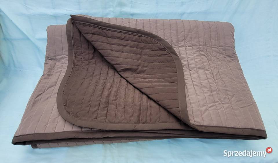 Narzuta brązowa 280x260 i 2 poduszki 60x40 Ikea Nadarzyn