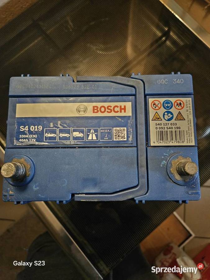 Akumulator Bosch S4 019 osobowe
