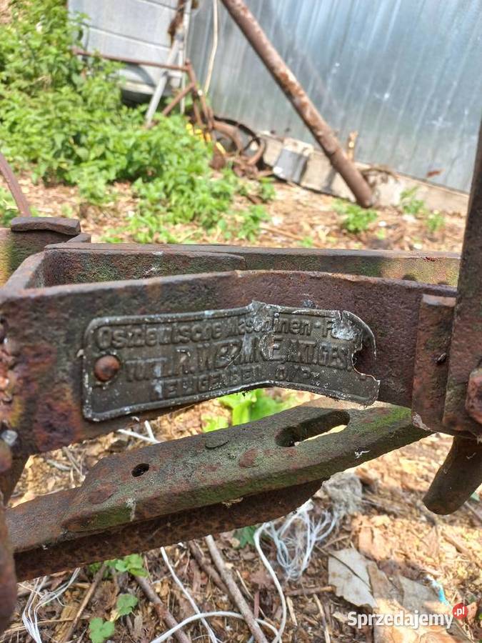 Niemiecki zabytkowy pług konny warmińsko-mazurskie Rozogi