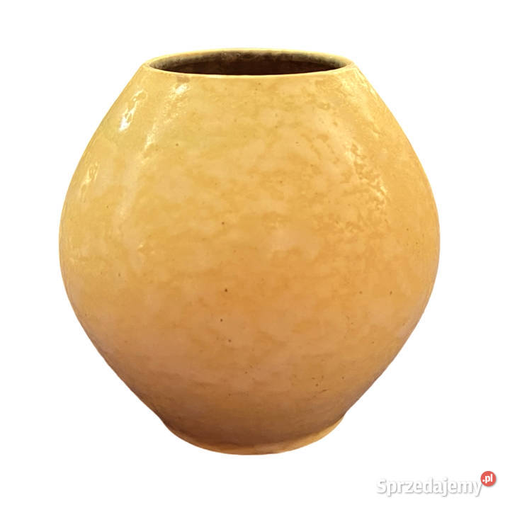 żółty ceramiczny wazon Gramann Keramik Niemcy Warszawa