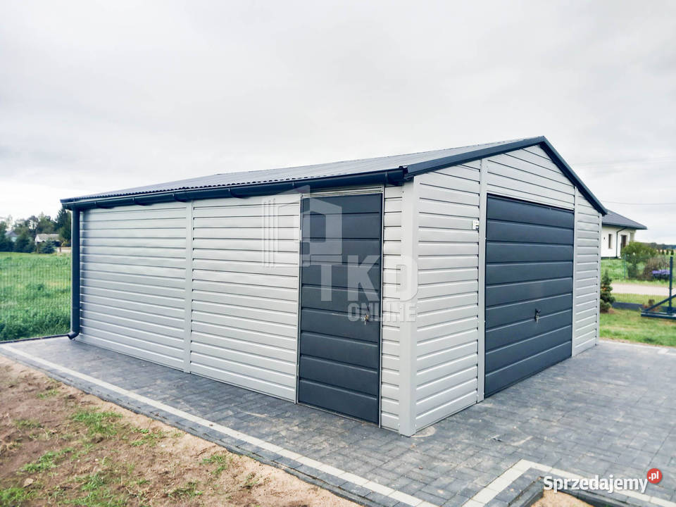 Garaż Blaszany 5x6 Brama drzwi okno rynny TKD117 małopolskie Wieliczka