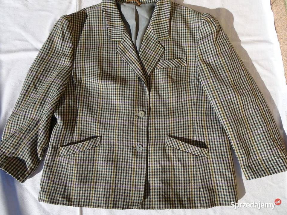 Marynarka damska wełniana wełna 46 48 vintage Marynarki i żakiety małopolskie Nowy Sącz
