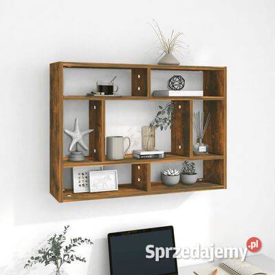 vidaXL Półka ścienna przydymiony dąb 75x16x55 Półki Warszawa