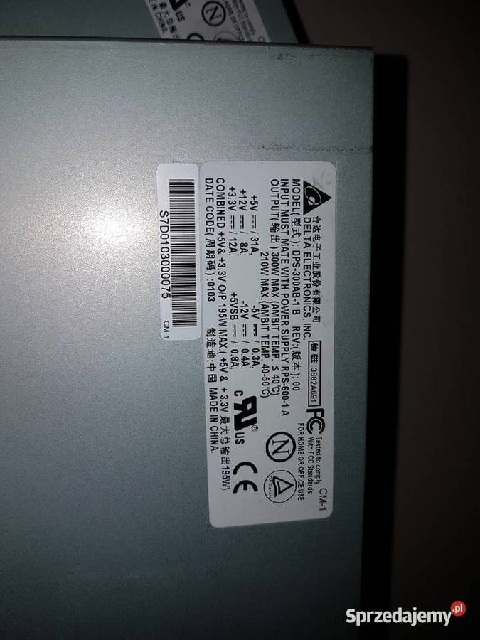 Zasilacz redundantny serwer Delta RPS6001 i 2x Warszawa