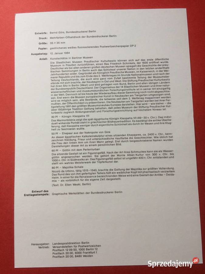 555 Niemiecki Specjalny Znaczek Pocztowy Szczecin