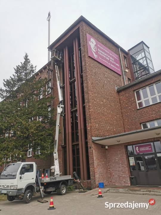 Zwyżka BYTOM podnosnik koszowy wynajem zwyżek i